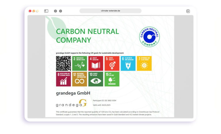 carbon neutral certificate